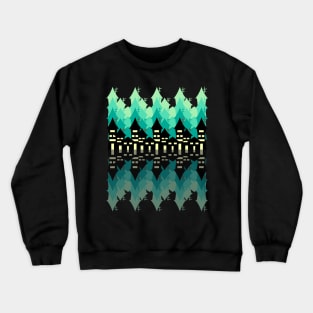 Blue city at night Crewneck Sweatshirt